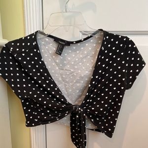 Forever 21 tie crop top